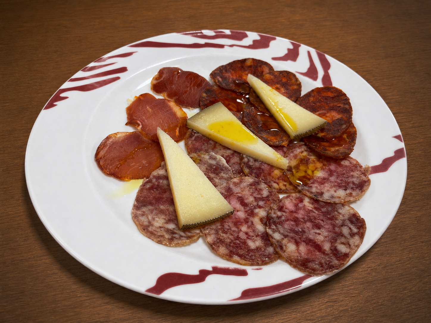 Surtido de ibéricos con queso curado